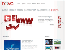 Tablet Screenshot of novacombrasil.com.br